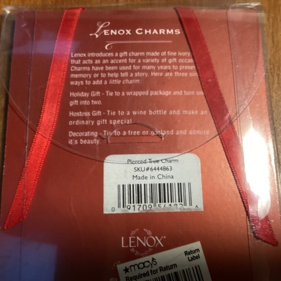Lenox Charms Pierced Tree Charm New with tag - Picture 7 of 10